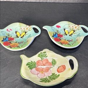 Floral and Butterfly Tea Bag Holders
